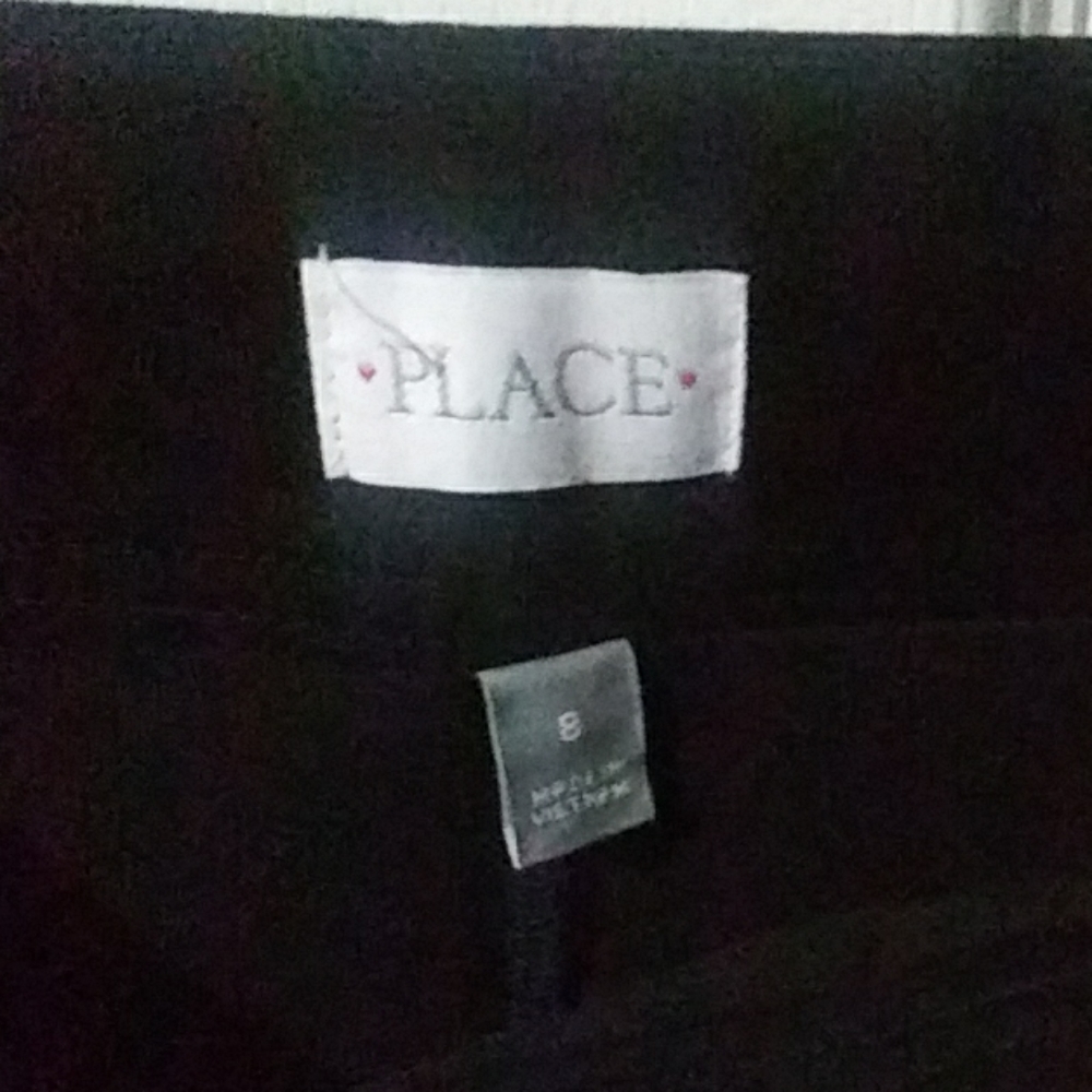 NWOT Childrens Place black pleaded skort - Picture 3 of 5